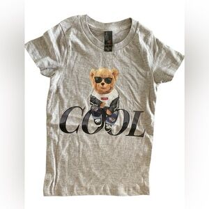 NWOT COOL bear Youth XS for girls boys Gray T-Shirt